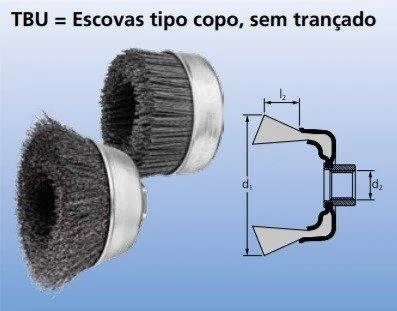 Escova de aço trançada para esmerilhadeira Escova de aço trançada para esmerilhadeira